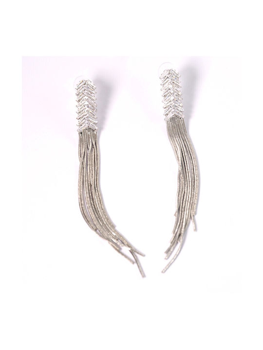 Earrings made of Silver Gold Plated with Stones