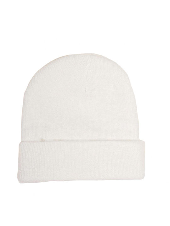 Αφοί Γιαννακόπουλοι Beanie Unisex Beanie Knitted in White color