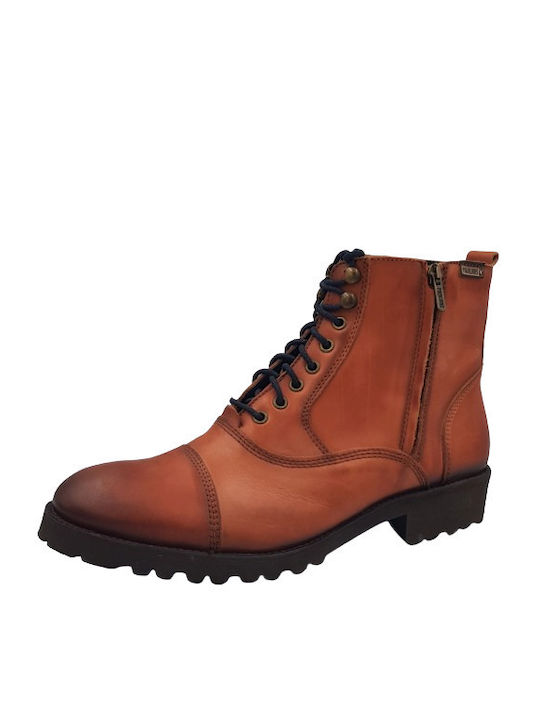 Pikolinos Men's Leather Boots Tabac Brown