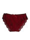 Women's Slip with Lace Burgundy