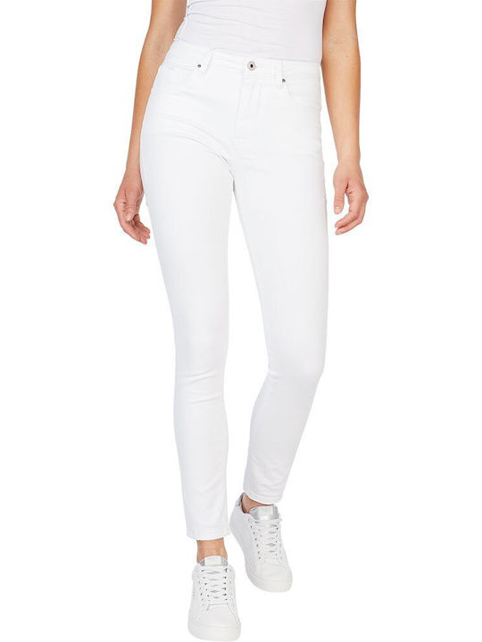 Pepe Jeans Regent Pantaloni de damă tip Jean Alb