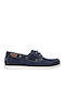 Baltic Δερμάτινα Ανδρικά Boat Shoes σε Μπλε Χρώμα