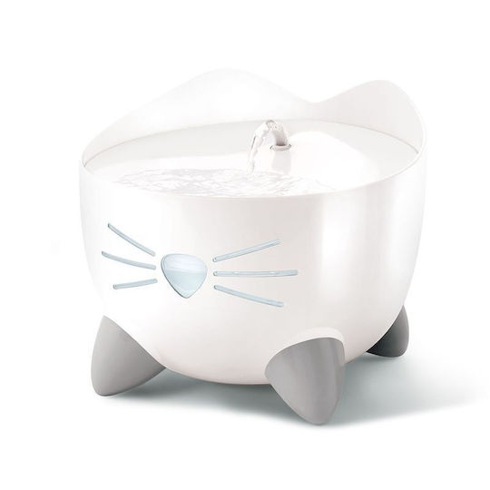 Catit Pixi Automatic Stainless Steel Waterer / Fountain for Dog & Cat 3x 2lt 17cm in White Color
