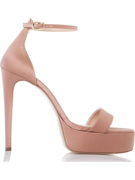 Sante Leder Sandalen Rosa
