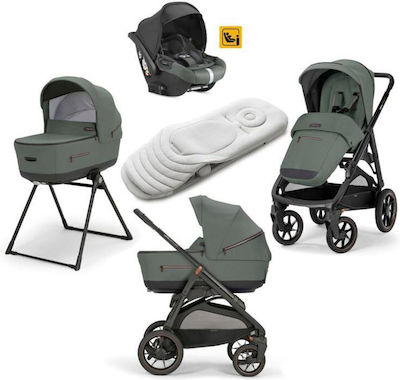 Inglesina Aptica XT Quattro Darwin Reglabil 3 în 1 Cărucior pentru copii Potrivit pentru Nou-născut Taiga Green 12.7kg