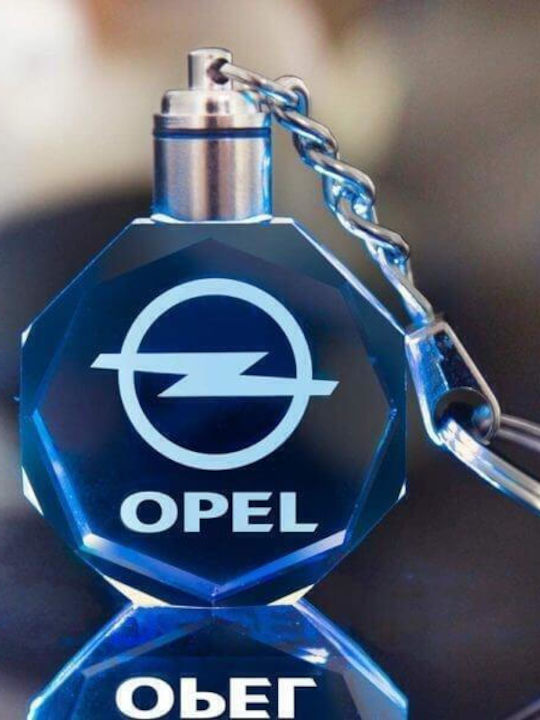 Μπρελόκ Γυάλινο με Led Διάφανο
