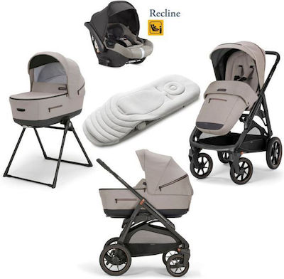 Inglesina Aptica XT Quattro Darwin Infant Recline Reglabil 3 în 1 Cărucior pentru copii Potrivit pentru Nou-născut Tuareg Bej 12.7kg