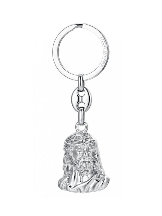 Luca Barra Keychain Metallic Silver