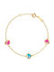 Papoulidis Jewellery Kinderarmband aus Gold 9K mit Herz