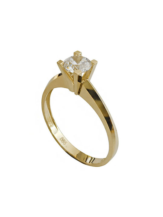 Goldjewels Inel Solitar din Aur 14K