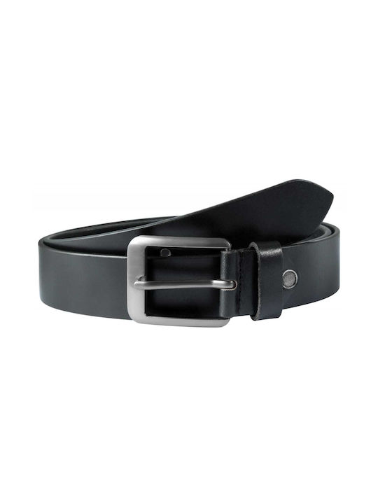 Leonardo Verrelli Men's Leather Belt Black