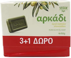 Αρκάδι Πράσινο Σαπούνι 4x150gr