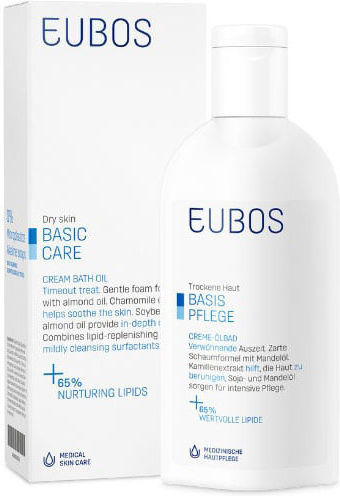 Eubos Basic Care Blue Αφρόλουτρο με AHA για Απολέπιση 200ml