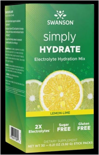 Swanson Simply Hydratea Zitrone und Limette 30 Tütchen