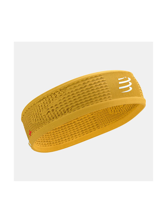 Compressport Thin Sportstirnband Gelb
