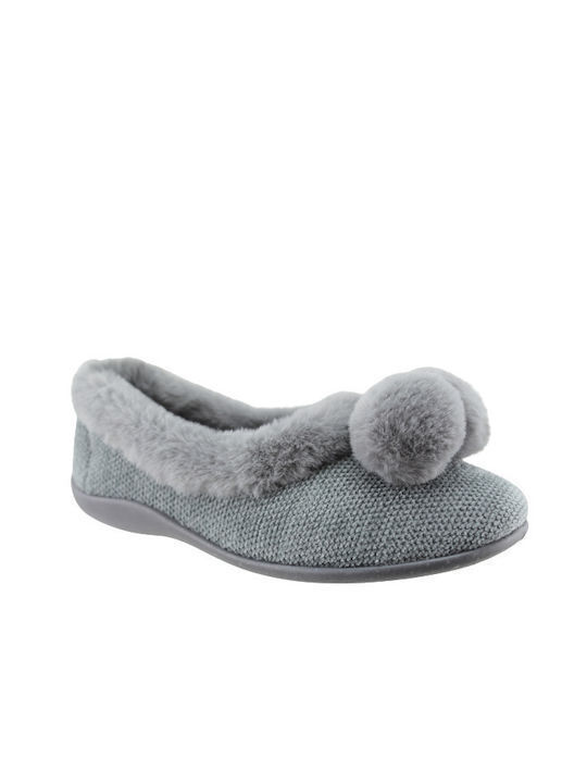 Sabino Geschlossene Damen Hausschuhe Gray
