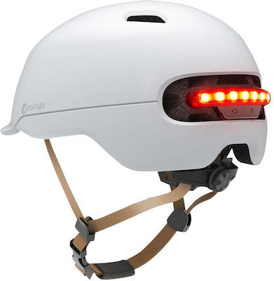 Smart4u SH50L Helm für Hoverboard / Elektro-Roller Helm mit LED Weiß Xiaomi in Weiß Farbe ‎SH50L-White-L