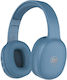 Lamtech LAM113034 Bluetooth Wireless Over Ear Headphones with 15 hours of Operation and Quick Charge Blue