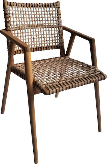 Fotoliu de exterior Lemn TEAK 54x59x84cm