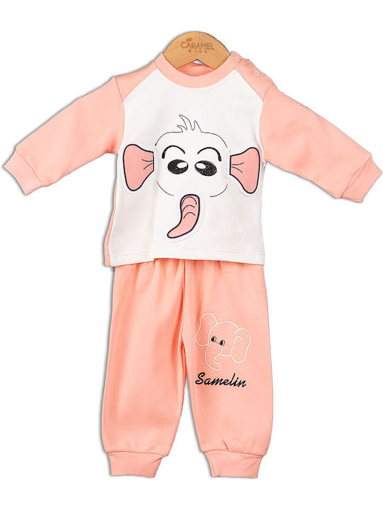 Caramelkids Kids Pyjamas Somon Σετ