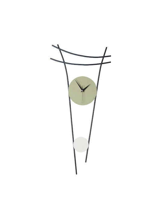 HomeMarkt Wall Clock Metallic Gray