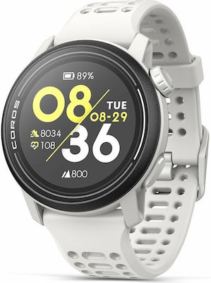 Coros Pace 3 Smartwatch με Παλμογράφο (Λευκό)