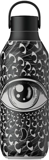 Chilly's Series 2 Studio Stainless Steel Thermos Bottle BPA Free 500ml The All Seeing Eye