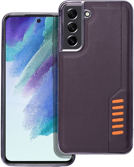 Forcell Milano Umschlag Rückseite Gehärtetes Glas Lila (Galaxy S21 FE 5G)