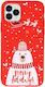 Tel Protect Christmas Case Задна корица Силикон Червен (iPhone 11)
