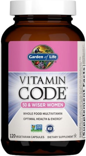 Garden Of Life Vitamin Code 50 & Wiser Women Multivitamin 50 & Wiser Frauen geeignet für Erwachsene 50+ 240 veg. Kappen