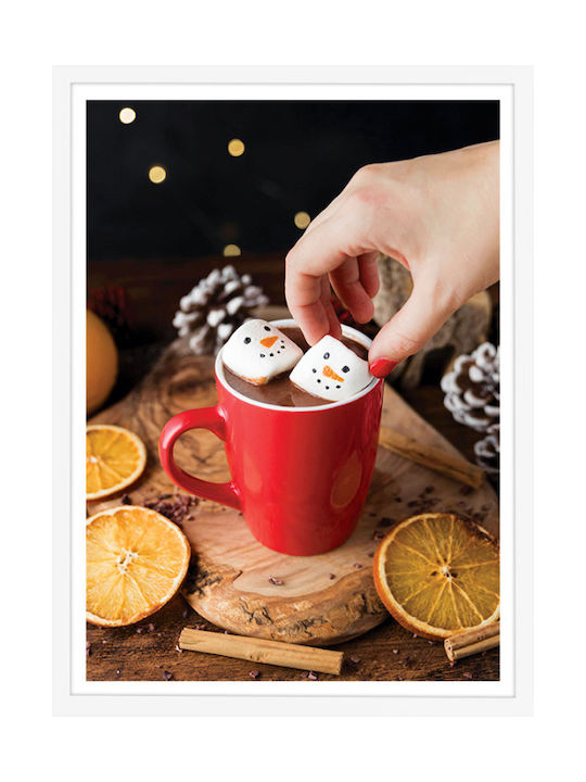 Walls Hot Christmas Chocolate Κάδρο Ξύλινο 40x50cm