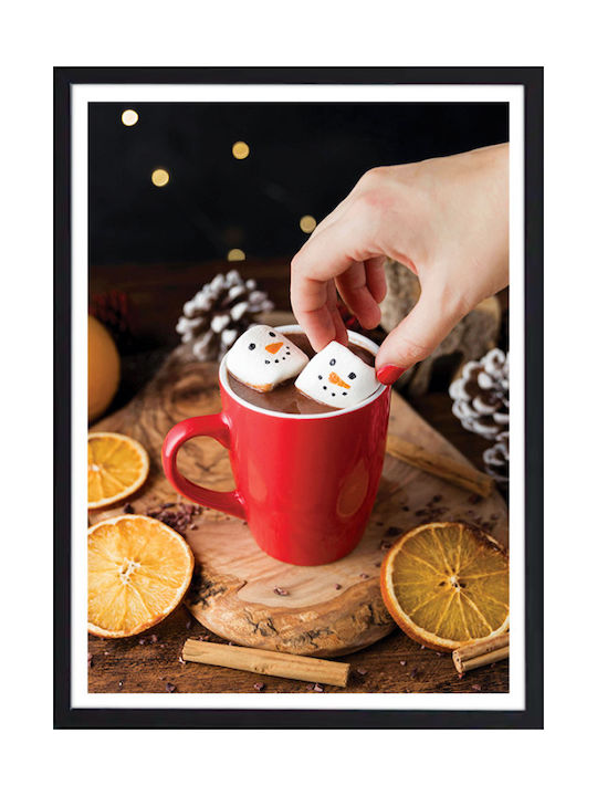 Walls Hot Christmas Chocolate Κάδρο Ξύλινο 40x50cm