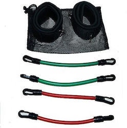 Medicin Kinetic Bands Σωληνωτά Λάστιχα Γυμναστικής με Λαβές Σετ 4τμχ Πολύχρωμα