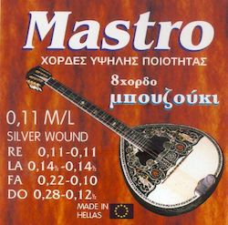Mastro Silverplated Χορδές για Μπουζούκι Mastro Silverplated Χορδές για Μπουζούκι