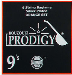 Prodigy Orange 9s Einstellen Baglamas-Saiten 9 - 22"