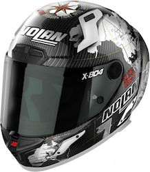 X-Lite X-804 RS Ultra Carbon Replica C. Checa Full Face Helmet ECE 22.06 White 24
