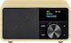 Sangean DDR-7 Tabletop Radio Rechargeable DAB+ with Bluetooth Natural Wood