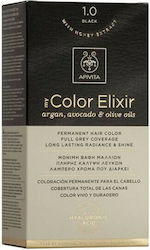 Apivita My Color Elixir Σετ Βαφή Μαλλιών Χωρίς Αμμωνία 1.0 Μαύρο 125ml