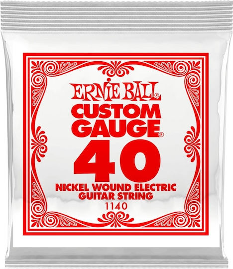Ernie Ball 1140 Nickel Wound Μονή Χορδή Nickel Wound Ηλεκτρικής Κιθάρας 40"