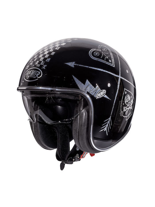 Premier Vintage NX SC Motorradhelm Jet ECE 22.06 mit Sonnenblende