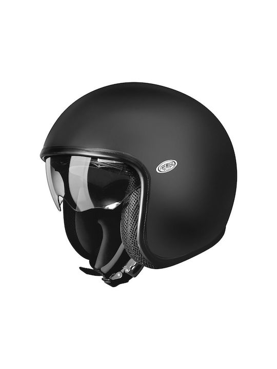 Premier Vintage U9 Black Matt Κράνος Μηχανής Jet ECE 22.06 με Sunvisor