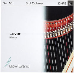 Bow Brand Μονή Nylon Χορδή για Άρπα Lever Ρε D 3ης Οκτάβας