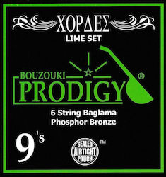 Prodigy Lime NAKM39PD00036 Χορδές 9 - 22" Μπαγλαμά Prodigy Lime NAKM39PD00036 Χορδές 9 - 22" Μπαγλαμά