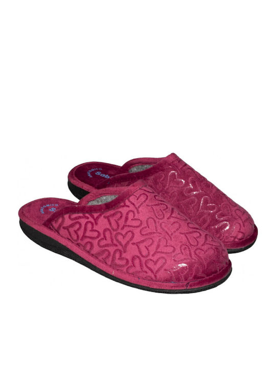 Winter Women's Slippers Burgundy