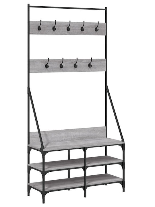 vidaXL Floor Garment Rack made of Metal Gray 90...