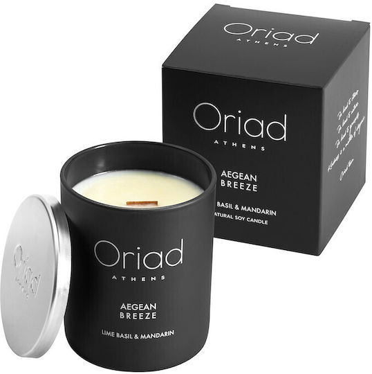 Oriad Aegean Breeze Aromatic Soy Candle in Lime Basil & Mandarin Jar