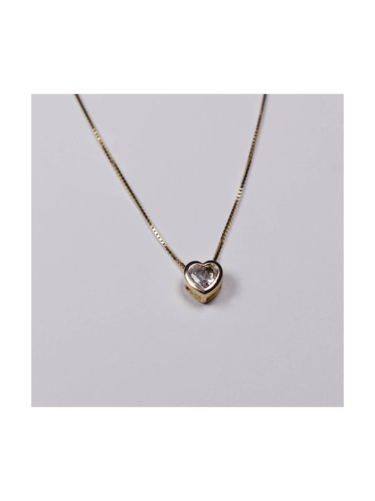 Silver Halskette mit Design Herz aus Vergoldet Silber
