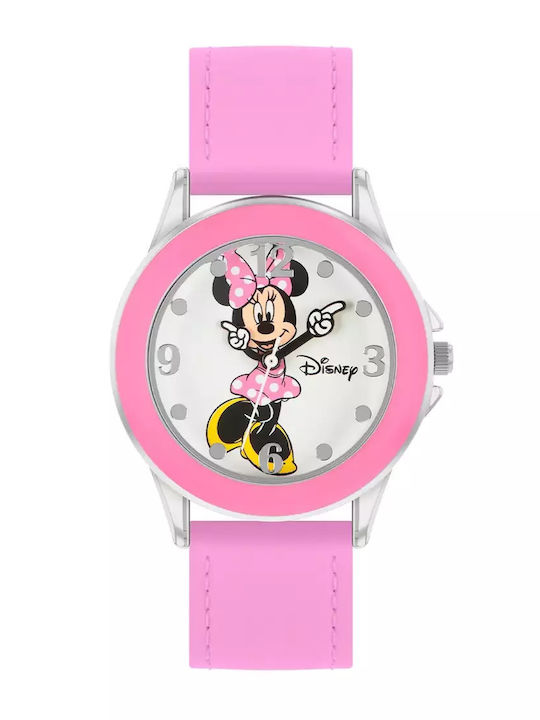 Disney Παιδικό Αναλογικό Ρολόι 32mm Minnie Mouse Ροζ
