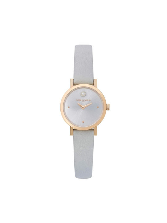 Pierre Cardin Canal St Martin Watch with White Leather Strap