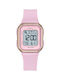 Tekday Strap Digital Watch Chronograph with Pink Rubber Strap